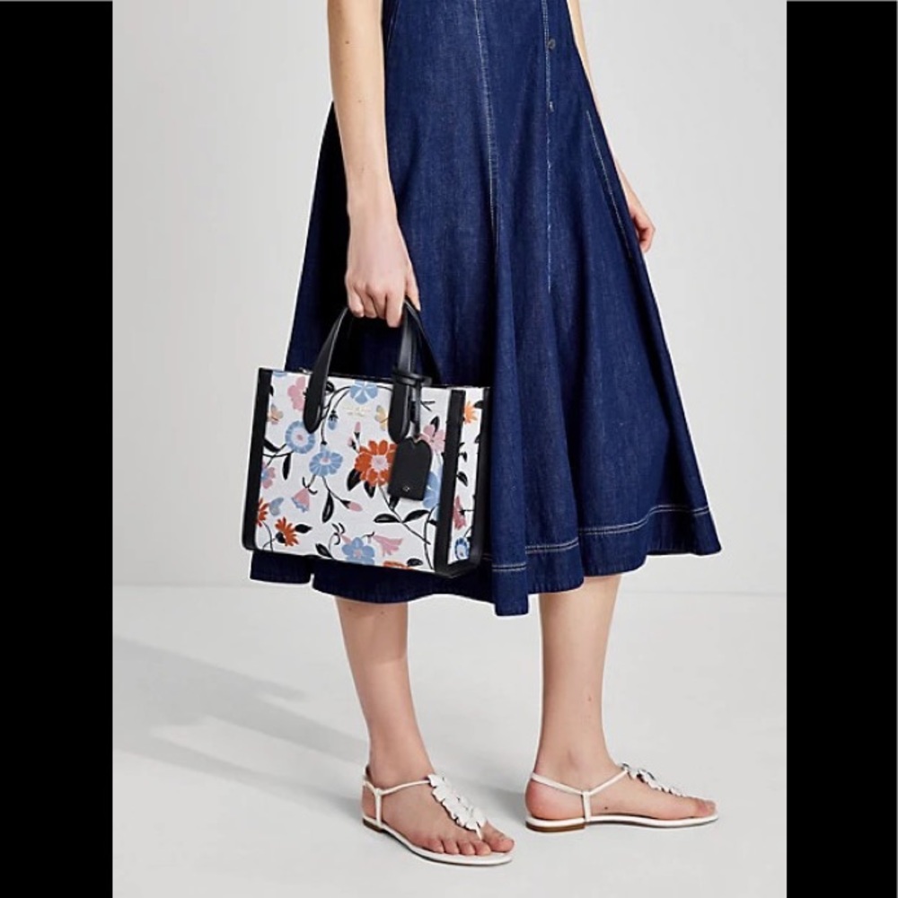 Kate Spade Manhattan Floral Jacquard Small Tote NWT